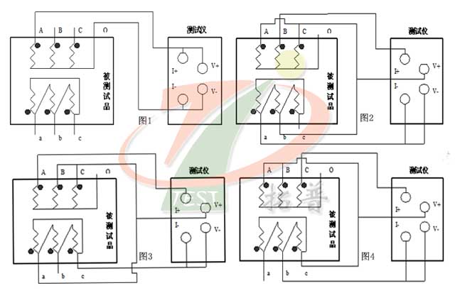 變壓器直流電阻快速測量儀試驗接線圖